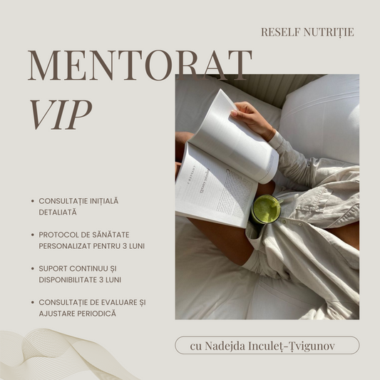 Mentorat nutriție rate. Pachetul 3 luni.